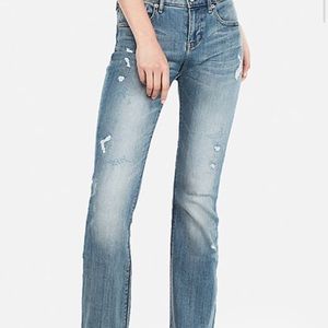 Express mid rise barely boot jeans